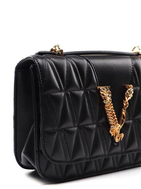 Versace Borsa Tote Virtus In Pelle 